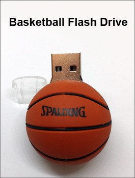 Basketball Shaped Custom Flash Drive